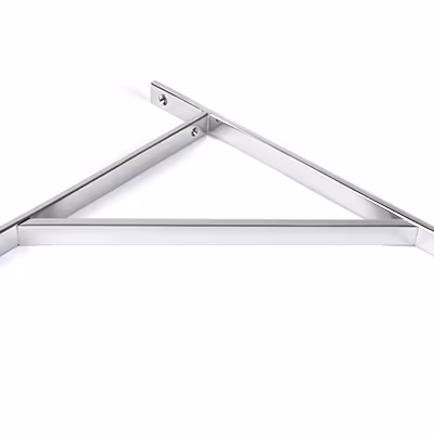 Polished Chrome Chalfont Shelf Bracket (314mm x 250mm) - Image 3