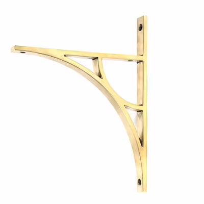 Aged Brass Tyne Shelf Bracket (260mm x 200mm)