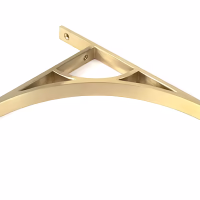 Satin Brass Tyne Shelf Bracket (260mm x 200mm) - Image 3