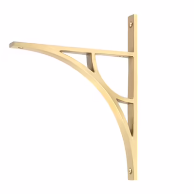 Satin Brass Tyne Shelf Bracket (260mm x 200mm)