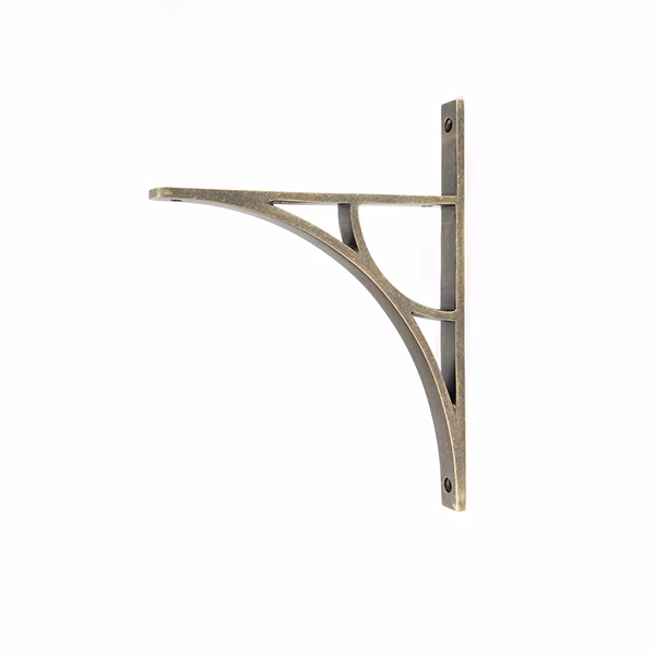 Burnished Brass Tyne Shelf Bracket (260mm x 200mm)