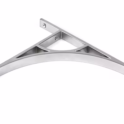 Satin Chrome Tyne Shelf Bracket (260mm x 200mm) - Image 3