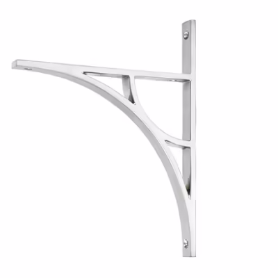 Satin Chrome Tyne Shelf Bracket (260mm x 200mm)