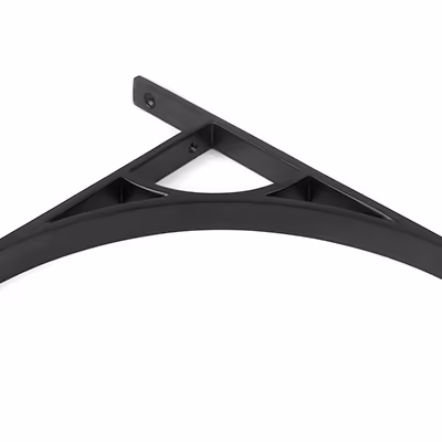 Matt Black Tyne Shelf Bracket (260mm x 200mm) - Image 3