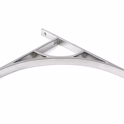 Satin Chrome Tyne Shelf Bracket (314mm x 250mm) - Image 3