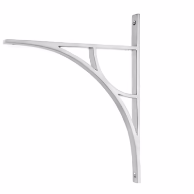 Satin Chrome Tyne Shelf Bracket (314mm x 250mm)