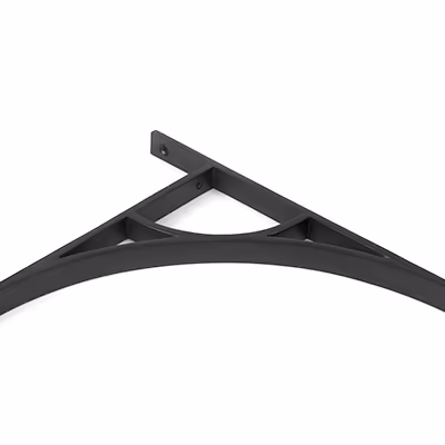 Matt Black Tyne Shelf Bracket (314mm x 250mm) - Image 3