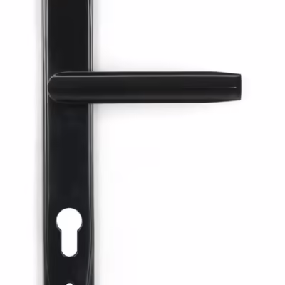 Aged Bronze Art Deco Slimline Lever Espag. Lock Set