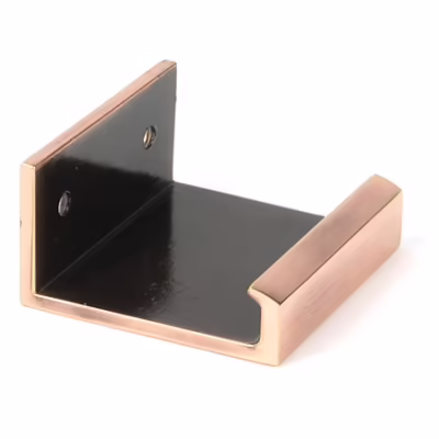 Polished Bronze 50mm Plain Edge Pull - Image 3