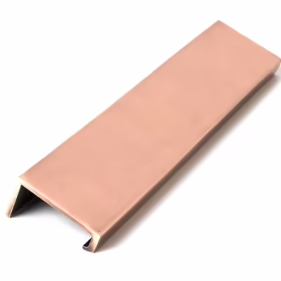 Polished Bronze 200mm Plain Edge Pull