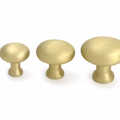 Satin Brass Moore Cabinet Knob - 38mm - Image 6