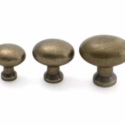 Burnished Brass Moore Cabinet Knob - 38mm - Image 6