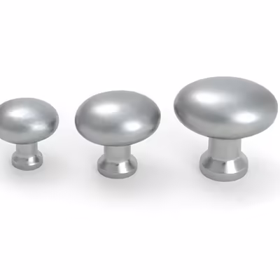 Satin Chrome Moore Cabinet Knob - 32mm - Image 6