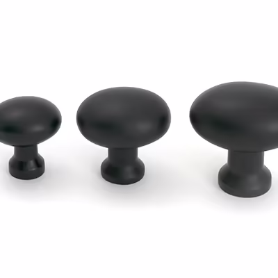Matt Black Moore Cabinet Knob - 38mm - Image 6