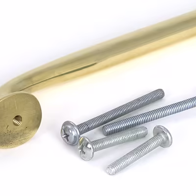 Polished Brass Moore Pull Handle - Medium - Image 5