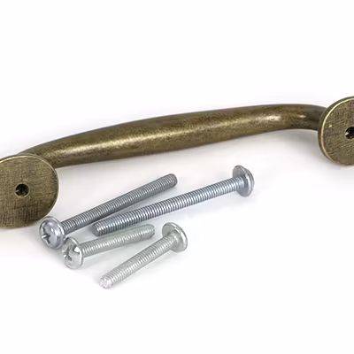 Burnished Brass Moore Pull Handle - Small - Image 5