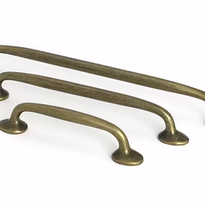 Burnished Brass Moore Pull Handle - Small - Image 6