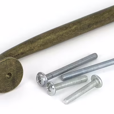 Burnished Brass Moore Pull Handle - Medium - Image 5