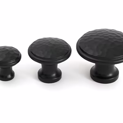 Aged Bronze Hammered Cabinet Knob - Small - Image 6