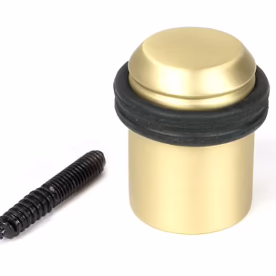 Satin Brass Floor Mounted Door Stop - Image 3