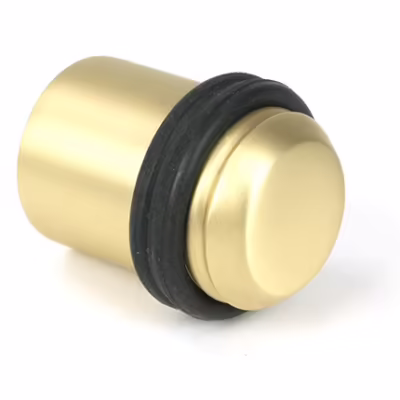 Satin Brass Floor Mounted Door Stop