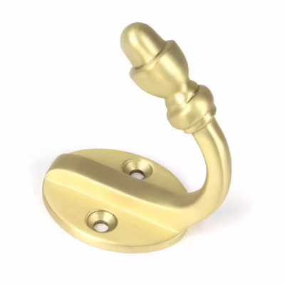 Satin Brass Coat Hook