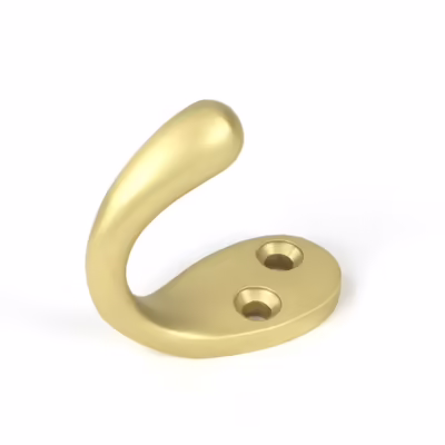 Satin Brass Celtic Single Robe Hook