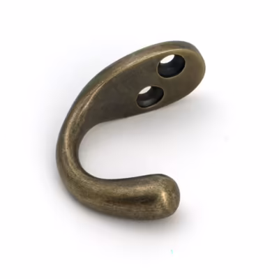 Burnished Brass Celtic Single Robe Hook - Image 3