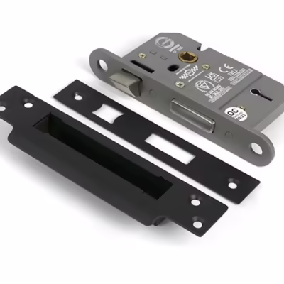 Aged Bronze 2 1/2" 5 Lever BS Sash Lock