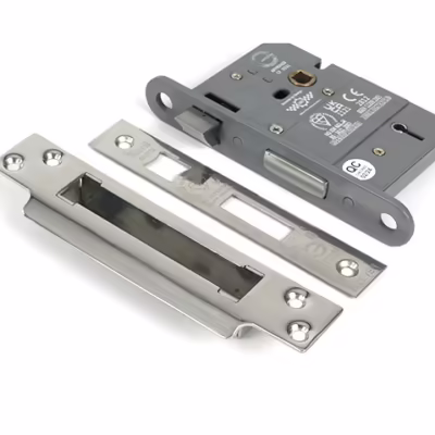 Polished Chrome 3" 5 Lever BS Sash Lock