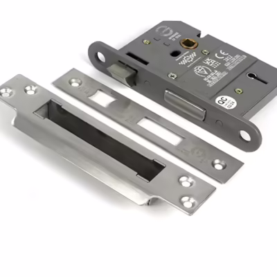 Satin Chrome 3" 5 Lever BS Sash Lock