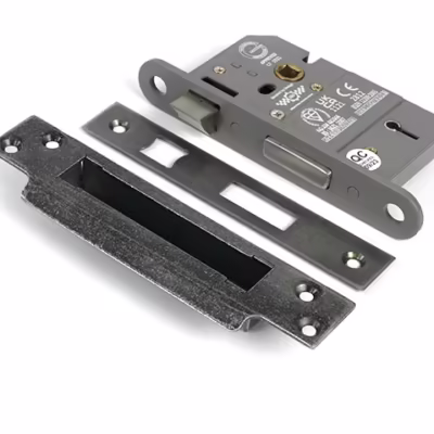 Pewter 2 1/2" 5 Lever BS Sash Lock KA