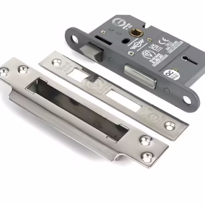 Polished Chrome 2 1/2" 5 Lever BS Sash Lock KA