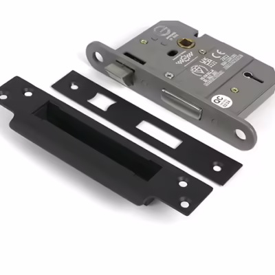 Aged Bronze 3" 5 Lever BS Sash Lock KA - Image 1