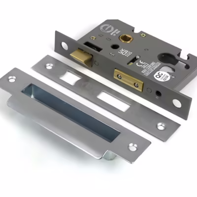 Satin Chrome 2 1/2" Euro Profile Sash Lock