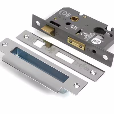 Polished SS 2 1/2" Euro Profile Sash Lock