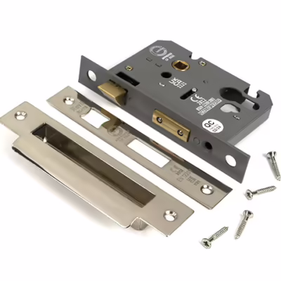 Polished Nickel 3" Euro Profile Sash Lock - Image 3