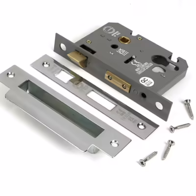 Polished Chrome 3" Euro Profile Sash Lock - Image 3
