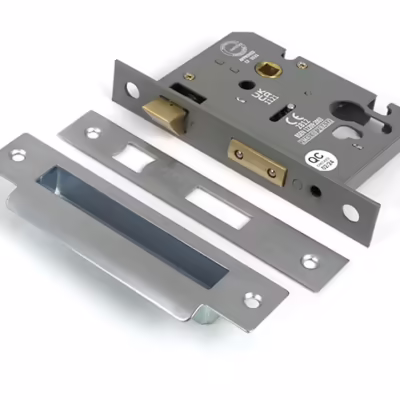 Satin Chrome 3" Euro Profile Sash Lock