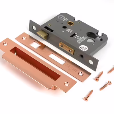 Polished Bronze 3" Euro Profile Sash Lock - Image 3