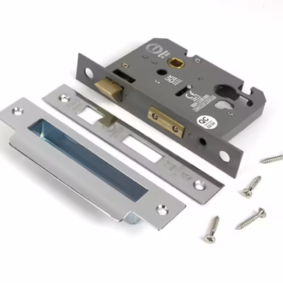 Polished SS 3" Euro Profile Sash Lock - Image 3