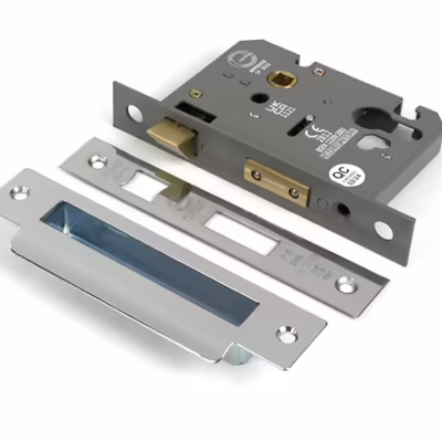Polished SS 3" Euro Profile Sash Lock