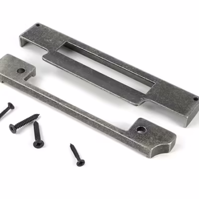 Pewter 1/2" Rebate Kit for Euro Sash Lock - Image 3