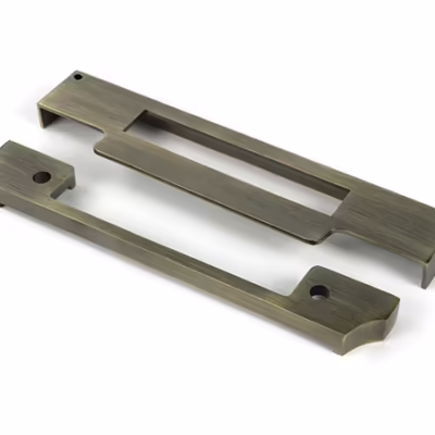 Aged Brass 1/2" Rebate Kit for Euro Sash Lock