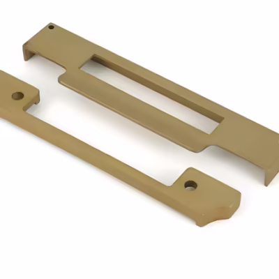 Satin Brass 1/2" Rebate Kit for Euro Sash Lock