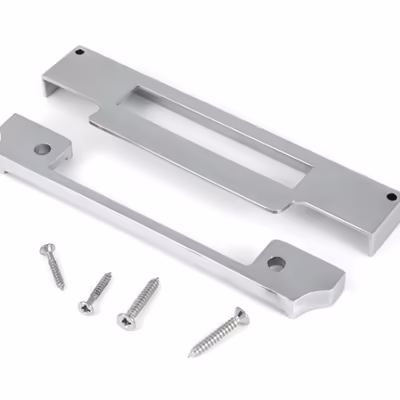 Polished Chrome 1/2" Rebate Kit for Euro Sash Lock - Image 3