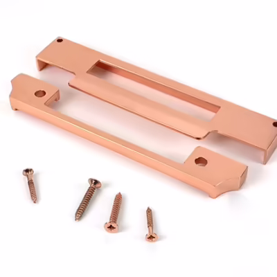 Polished Bronze 1/2" Rebate Kit for Euro Sash Lock - Image 3