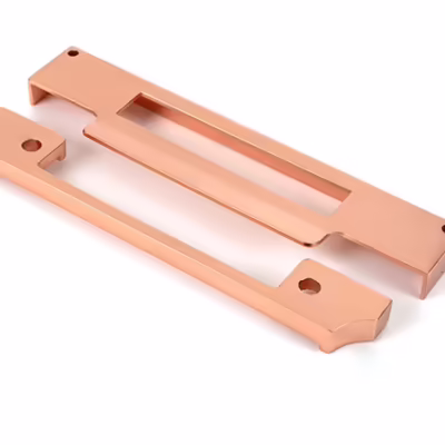 Polished Bronze 1/2" Rebate Kit for Euro Sash Lock