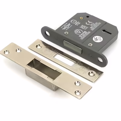 Polished Nickel 3" 5 Lever BS Dead Lock
