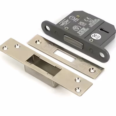 Polished Nickel 2 1/2" 5 Lever BS Dead Lock KA